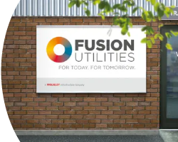 Image of the fusion utilities sign