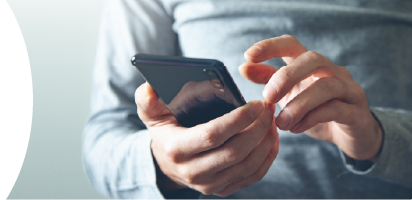 Image of someone using a phone